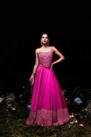 The Hot Pink Carmine Lehenga
