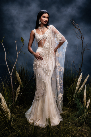 The Beige Evora Saree