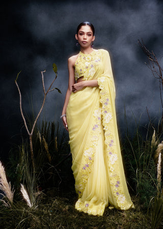 The Mimosa Saree
